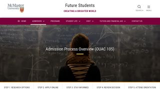 Admission Process Overview (OUAC 105) – Future Students