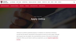 Apply Online | Graduate Admissions