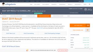 OUAT 2019 Result, Merit List and Counselling - Collegedunia