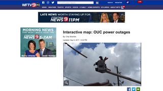 Interactive map: OUC Outages | WFTV