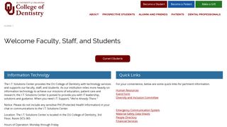 Login Landing - OU College of Dentistry