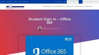 Student Sign In – Office 365 - Oxnard Union High School District