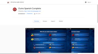 Ouino Spanish Complete - Google Chrome