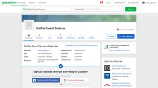 Working at OuiPay Payroll Services | Glassdoor.ca