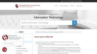 University of Oklahoma | How to log In to Office 365