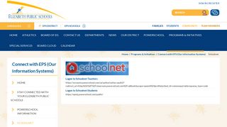 Connect with EPS (Our Information Systems) / Schoolnet