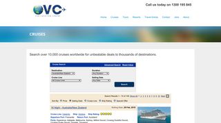 Cruises | Our Vacation Centre. Cruises, tours, resorts & travel extras.