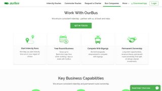 Work with OurBus - Earn Guaranteed Annual Income