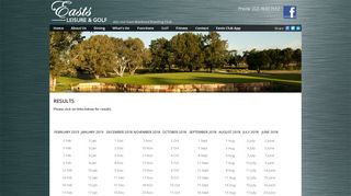 Easts Leisure & Golf - Results - East Maitland Golf Club