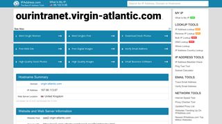 Virgin Atlantic Ourintranet: ourintranet.virgin-atlantic.com
