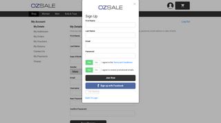 OZSALE - My Account