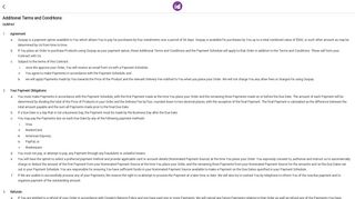 OurPay Terms and Conditions