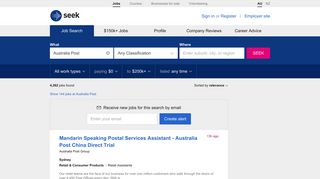 Australia Post Jobs in All Australia - SEEK