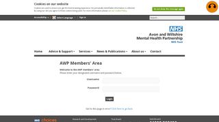 AWP Login Area - Avon and Wiltshire Mental Health Partnership NHS ...