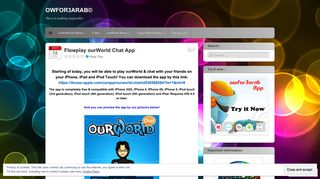 Flowplay ourWorld Chat App | OWFOR3ARAB©