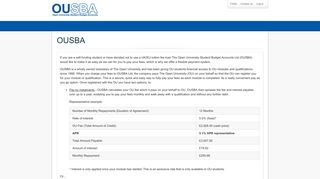 OUSBA - Financing - Open University