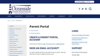 Parent Portal - Oceanside Unified School District