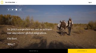 National Geographic Out of Eden Walk - National Geographic Society