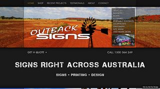 Outback Signs: Home