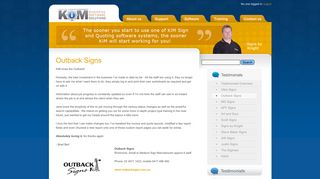 Outback Signs - KiM Software