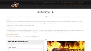 Outback Jacks Bar & Grill – Birthday Club