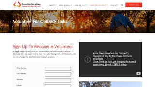 Volunteer for Outback Links | Frontier Services