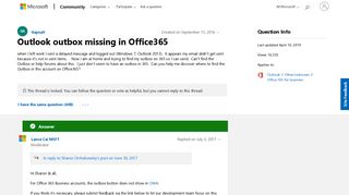 Outlook outbox missing in Office365 - Microsoft Community