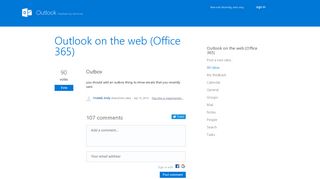 Outbox – Got an idea? - Outlook UserVoice