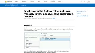Email stays in the Outbox folder until you manually initiate a send ...