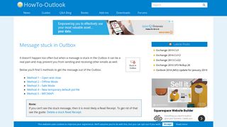 Message stuck in Outbox - HowTo-Outlook