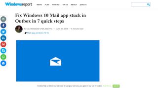 Fix Windows 10 Mail app stuck in Outbox in 7 quick steps