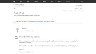 How do I find my outbox? - Apple Community