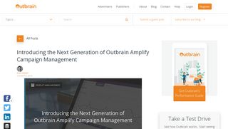 Your New Outbrain Amplify Dashboard is Here | Outbrain Blog