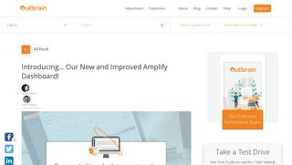 Meet Our New and Improved Amplify Dashboard! | Outbrain blog