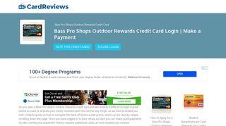 Bass Pro Shops Outdoor Rewards Credit Card Login | Make a Payment