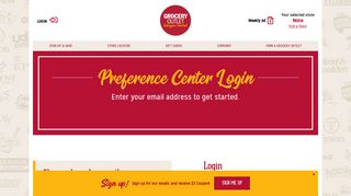 Preference Center Login - Grocery Outlet