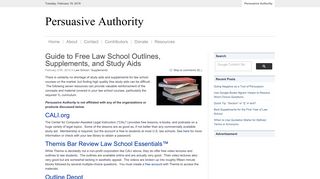 Guide to Free Law School Outlines, Supplements, and Study Aids ...