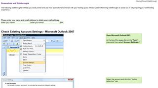 Check Existing Account Settings - Microsoft Outlook 2007