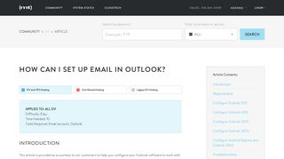 How can I set up email in Outlook? - Media Temple