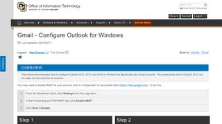 Gmail - Configure Outlook for Windows | Office of Information ...