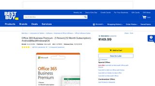 Office 365 Business Premium - (1 Person) (12-Month ... - Best Buy