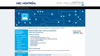 HEC Montréal | Courriel Office 365