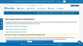 How to open Outlook as administrator? - ExtendOffice
