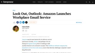 Look Out, Outlook: Amazon Launches Workplace Email Service