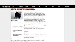 How to Configure Outlook for Charter | Chron.com
