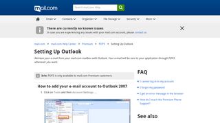 Setting Up Outlook - mail.com help