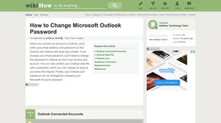 3 Ways to Change Microsoft Outlook Password - wikiHow