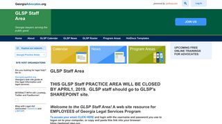 GLSP Staff Area - Georgia Advocates