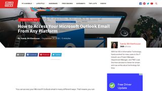How to Access Your Microsoft Outlook Email From Any Platform