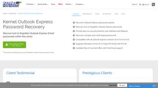 Free Outlook Express Password Recovery - Recover OE Account ...